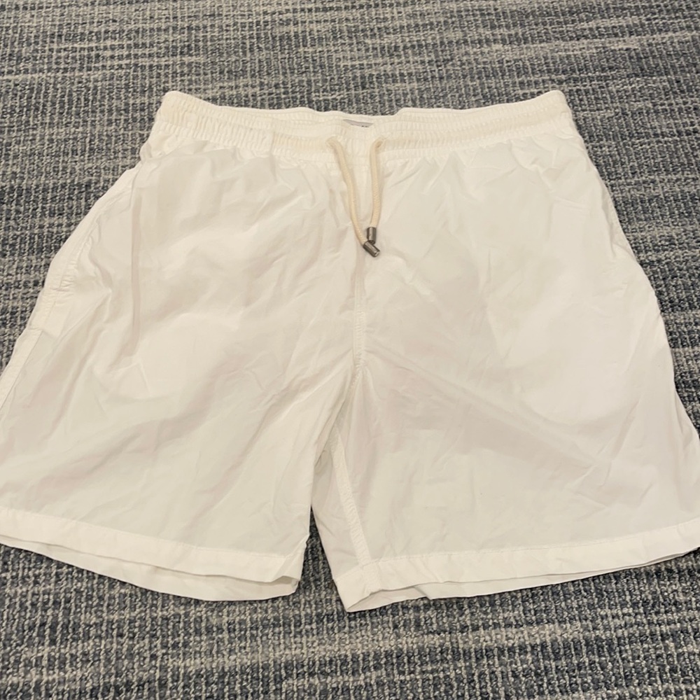 Solid & striped swim trunks size medium